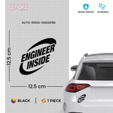 Professional Engineer Inside Vehicle Sticker